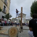 Exhibición corta de troncos en el Real Sitio de San Ildefonso IMG/Club de Cortadores de Valsaín