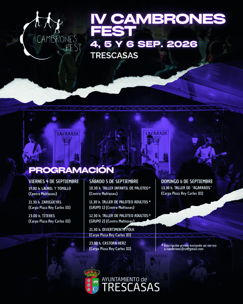 Cartel Cambrones Fest NP Ayuntamiento de Trescasas