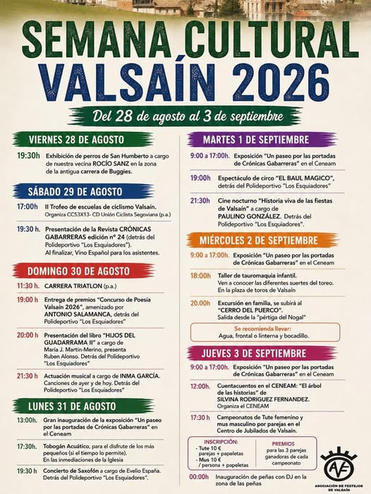 Semana cultural Valsaín NP Turismo San ildefonso