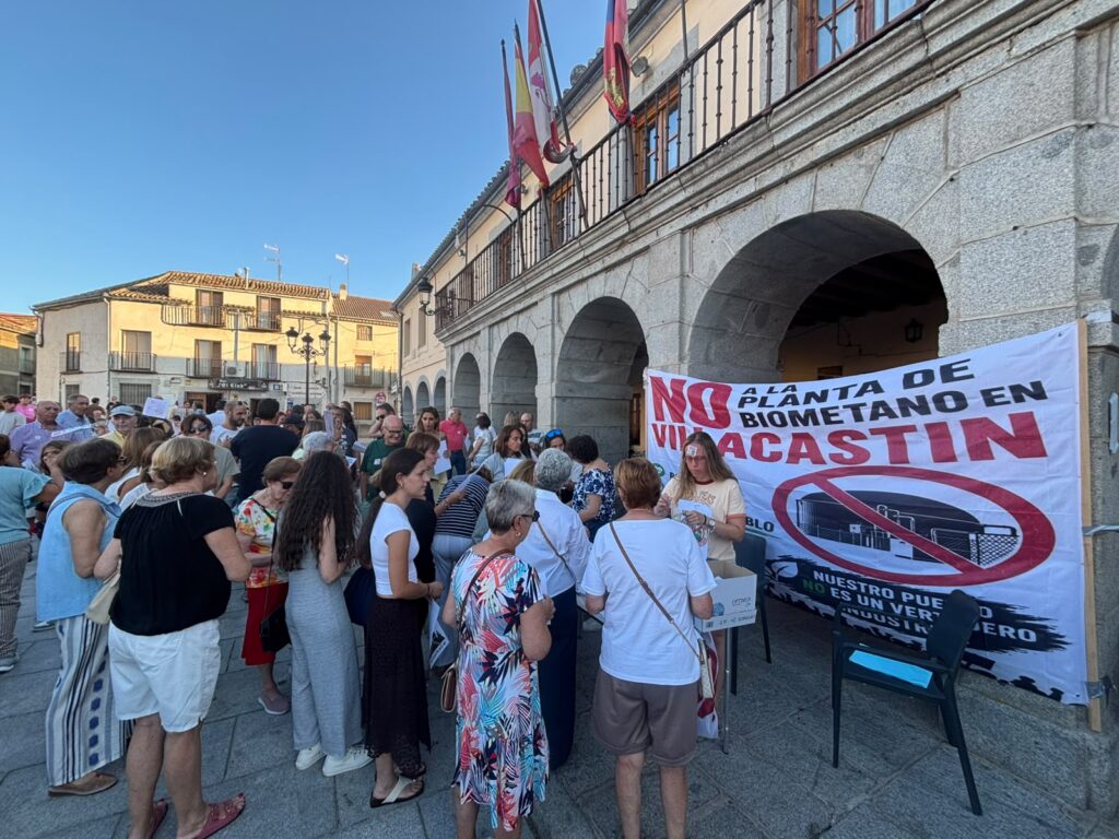 Concentración contra la planta de Bioagás de Villacastín_NP Plataforma STOP Biogás Villacastín