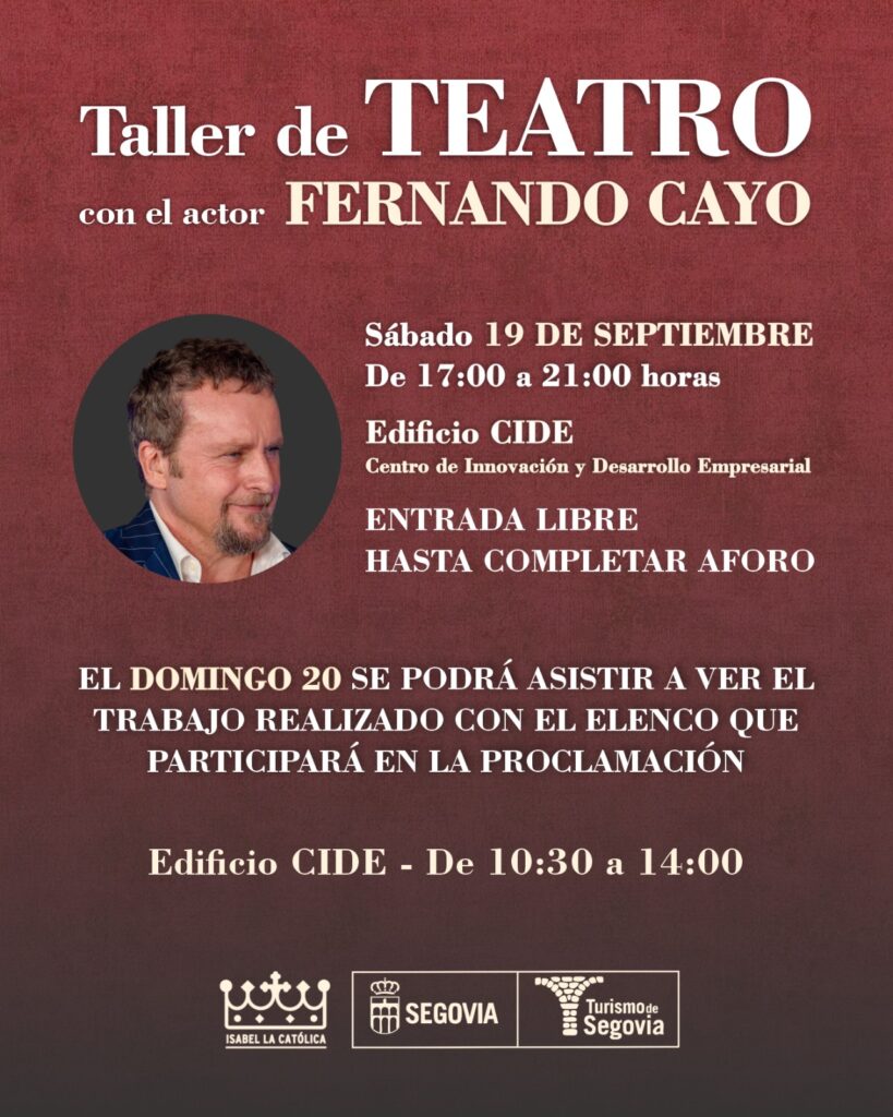 Taller CIDE con motivo de la celebración de la Proclamación de la reina Isabel I como reina de Castilla en Segovia