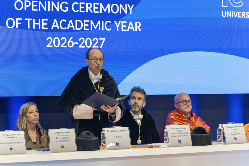 Apertura curso académico 2026/27 en la IE University en Segovia