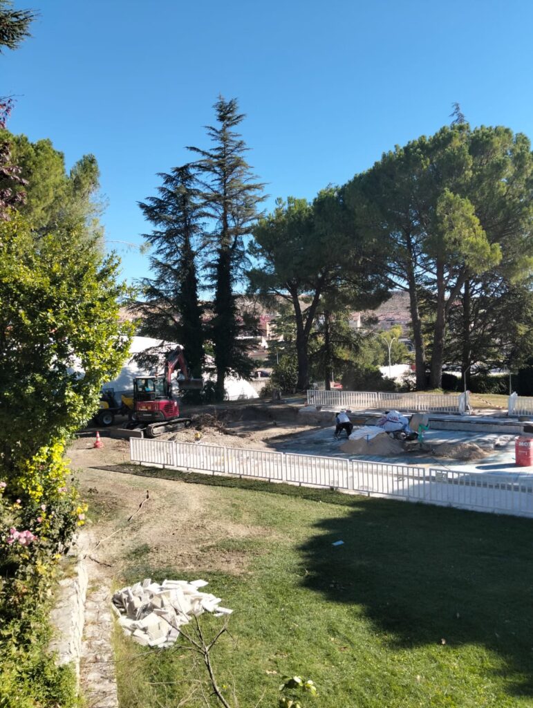 Obras piscina municipal infantil NP Ayuntamiento de Cuéllar